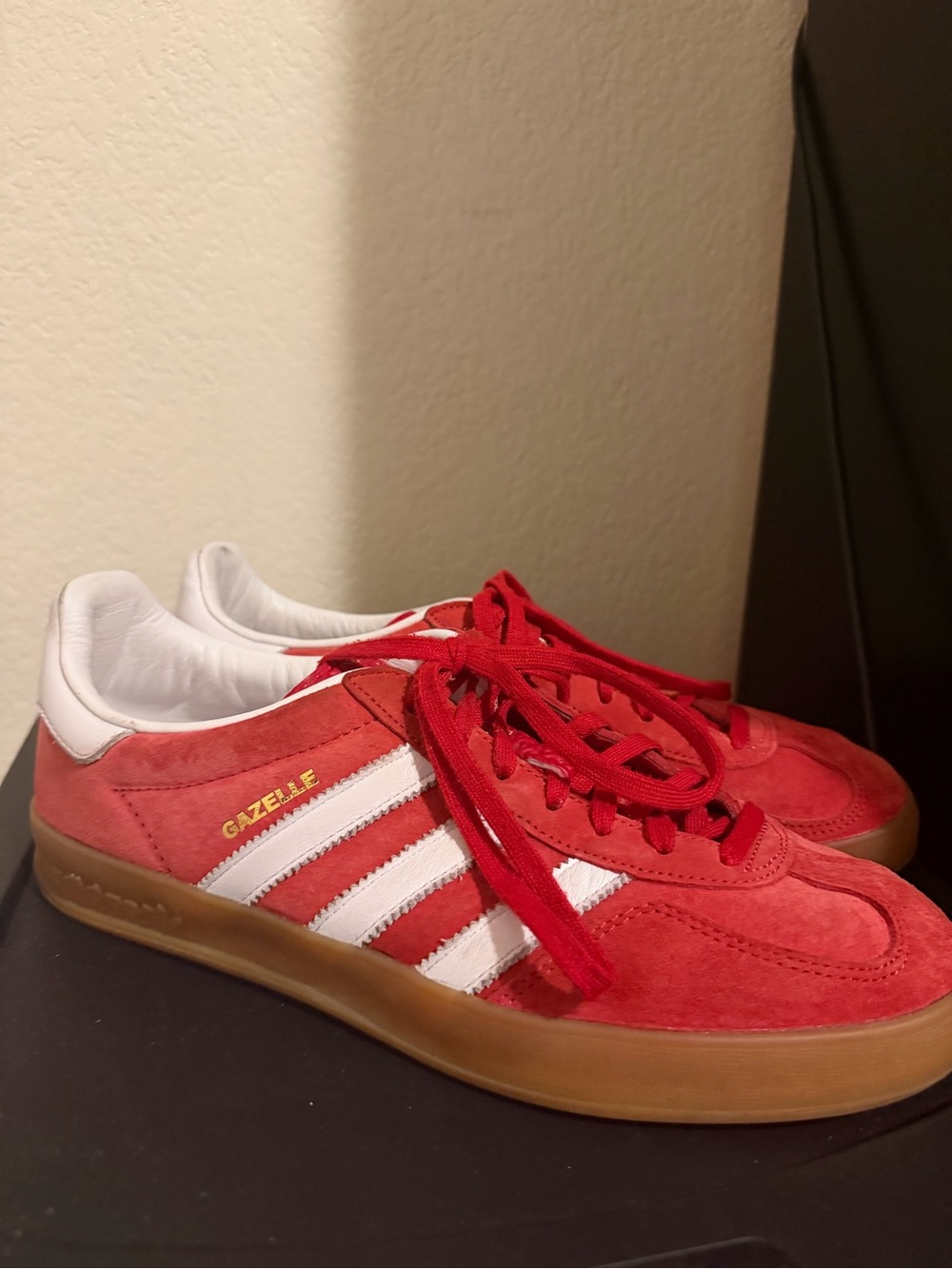 Red Adidas Gazelle Sneakers 💥